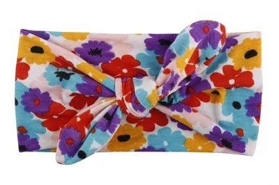 Fashion Baby Top Knot Headbands Kids Headwrap Cotton Flower Cross Elastic Girls Turban Tie Headwear Hair Band Accessories Gifts