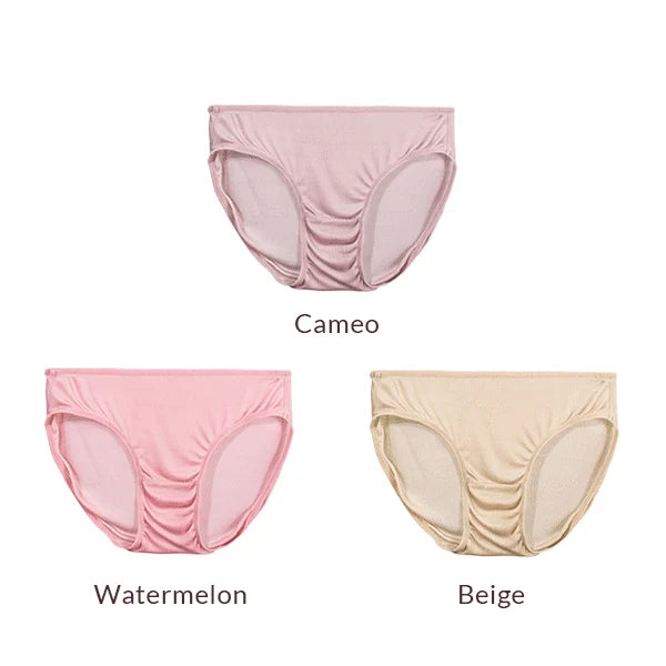 SuyaDream 3pcs/lot Women Panties 100%Natural silk Low-rise Briefs Healthy Basic Everyday Wear Underwears, Summer New Intimates