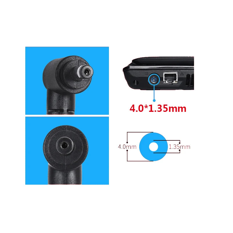 19V 1.75A 33W 4.0*1.35mm AC Laptop Charger Power Adapter For ASUS ADP-33AW S200E X202E X201E Q200 S200L S220 X453M F453 X403M