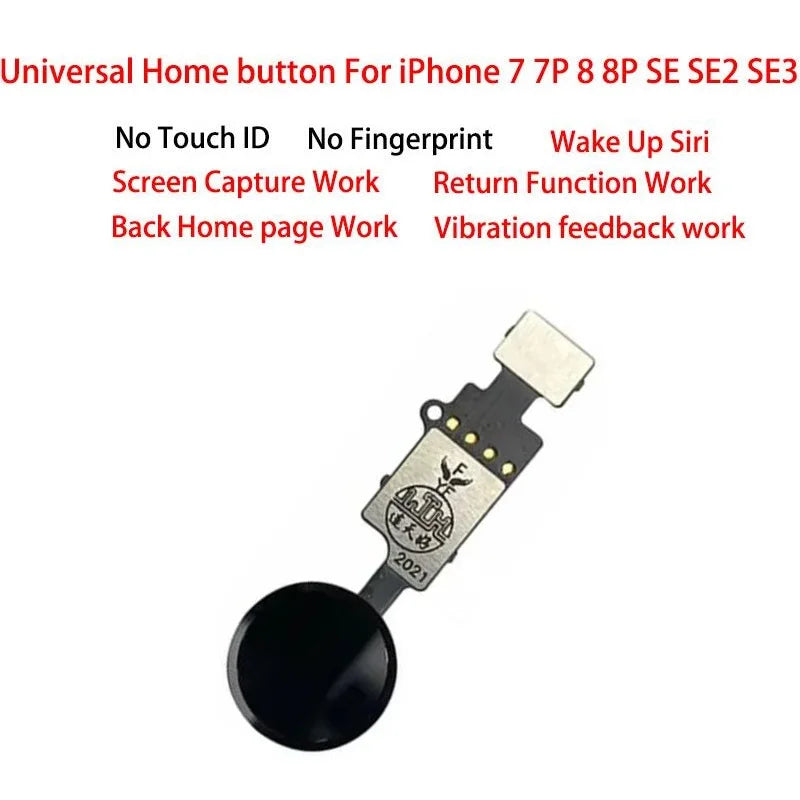 Universal Home Button Menu Keypad Return Flex Cable Assembly For iPhone 7 8 Plus