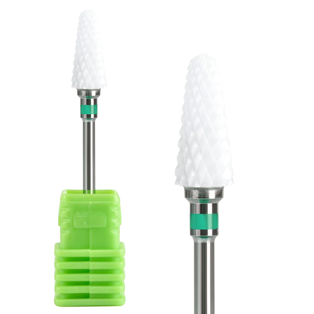 KADS Ceramic Carbide Nail Drill Bit 3/32" Electric Ceramic Cutter Nail File Manicure Pedicure Machine Tool Milling Cutters