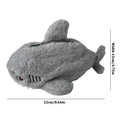 Plush Ocean Shark Pencil Case Portable Cosmetic Bag Large Capacity Pen Pouch Stationery Storage Box School Office Supplies