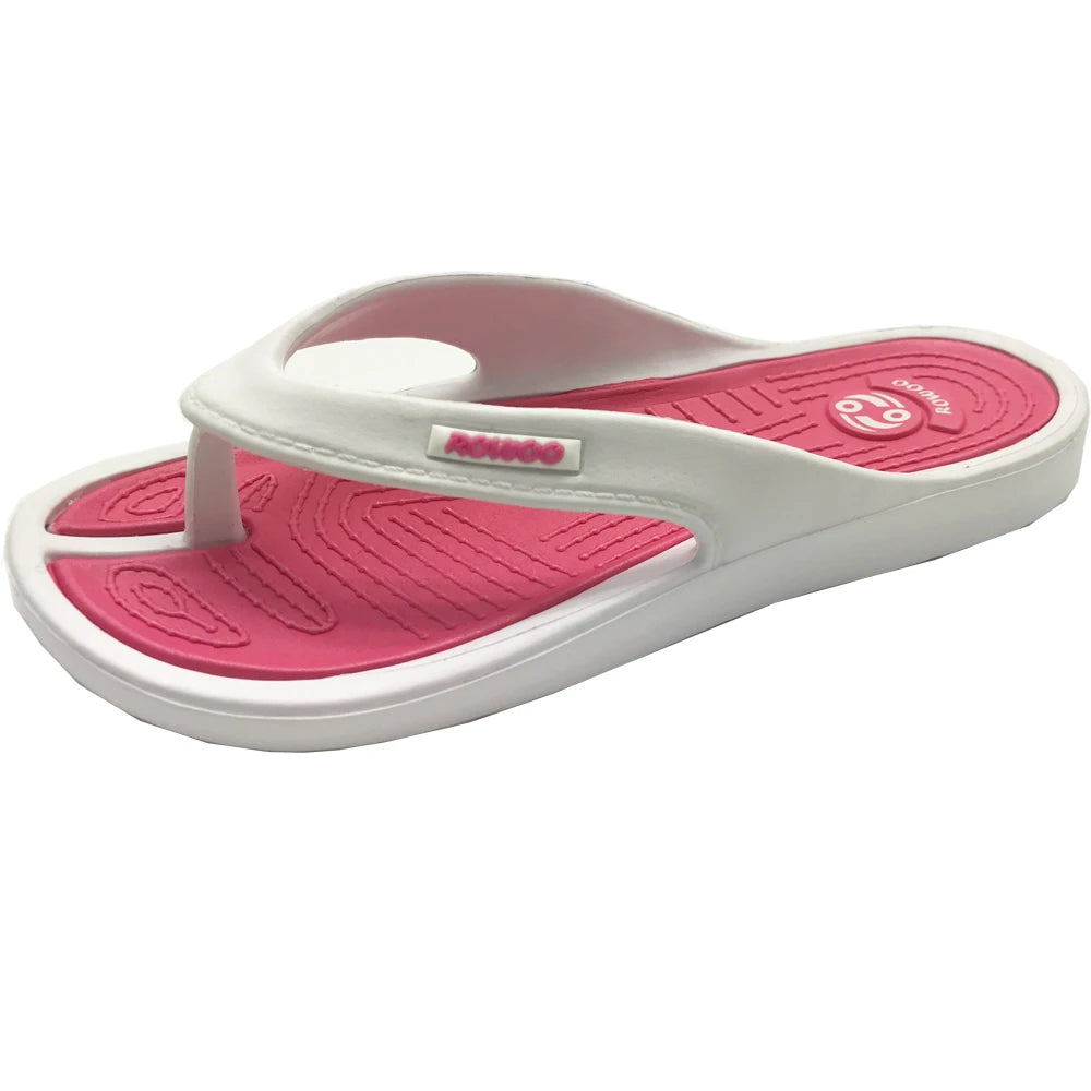 Women's Casual Beach Sandals Brand New Design Summer Flip Flops Comfortable Flat Slippers Non-Slip Home Outdoor Shoes