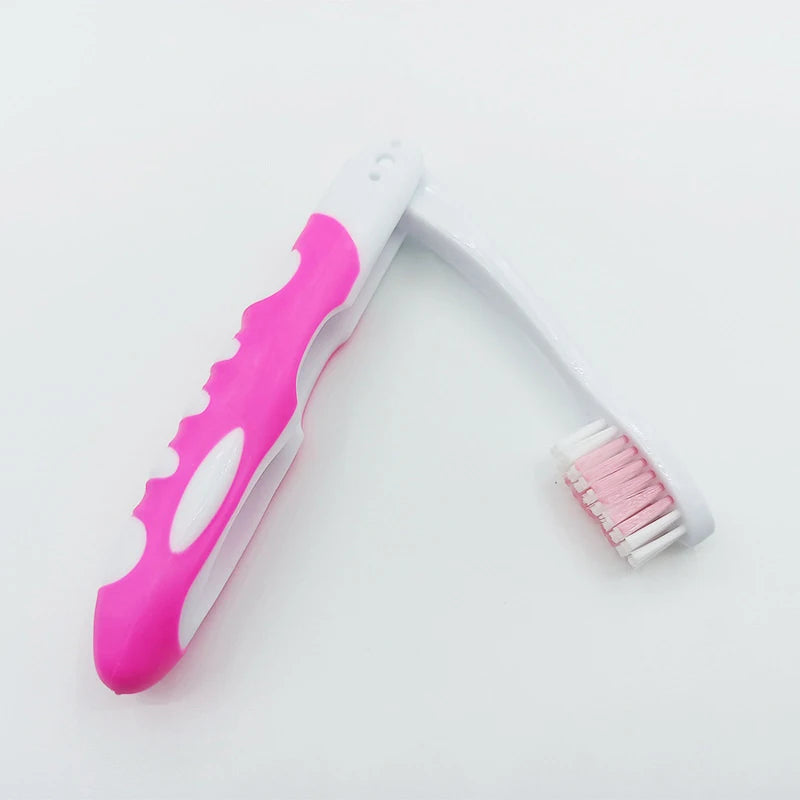 Hygiene Oral Portable Disposable Foldable Travel Camping Toothbrush Hiking Tooth Brush Tooth Cleaning Tools Folding Toothbrush