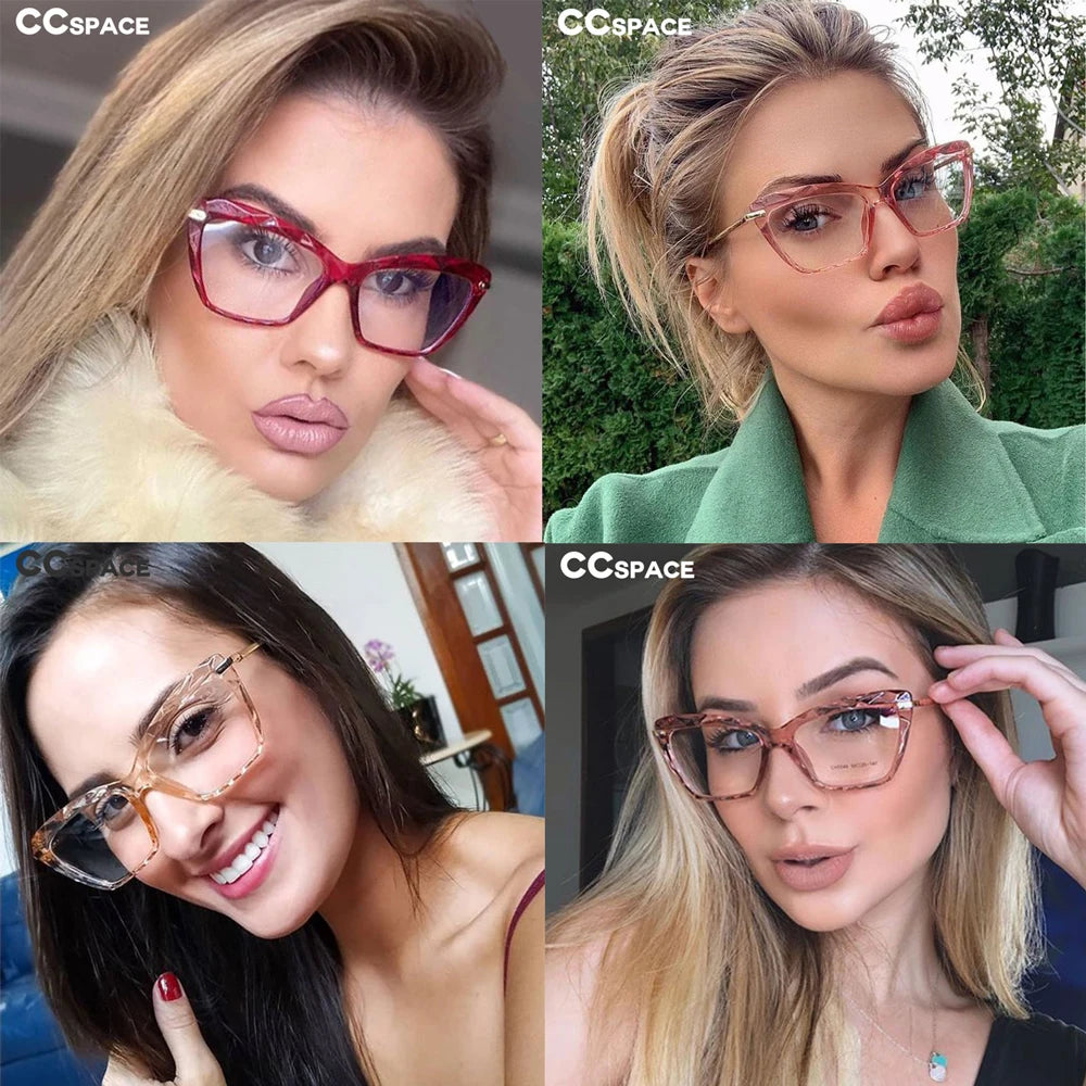45591 Fashion Square Glasses Frames Women Trending Styles Brand Optical Computer Glasses Oculos De Grau Feminino Armacao