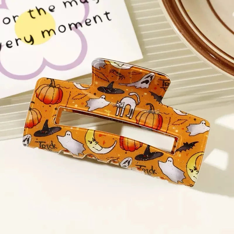 Halloween Theme - With Ghost/Pumpkin/Bat Patterns, Perfect For Holiday Party Costumes, Fashion Accessories For Women And Girls