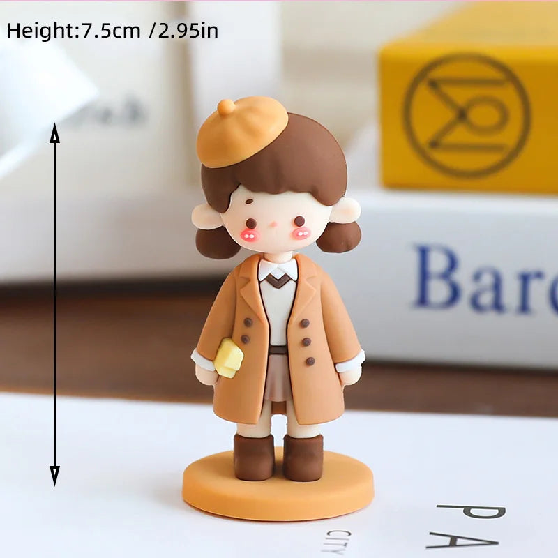 Valentine's Day Casual Wear Boys Girls Cake Decoration Cartoon Personality Couple Confession Doll for Birthday Cake Toppers