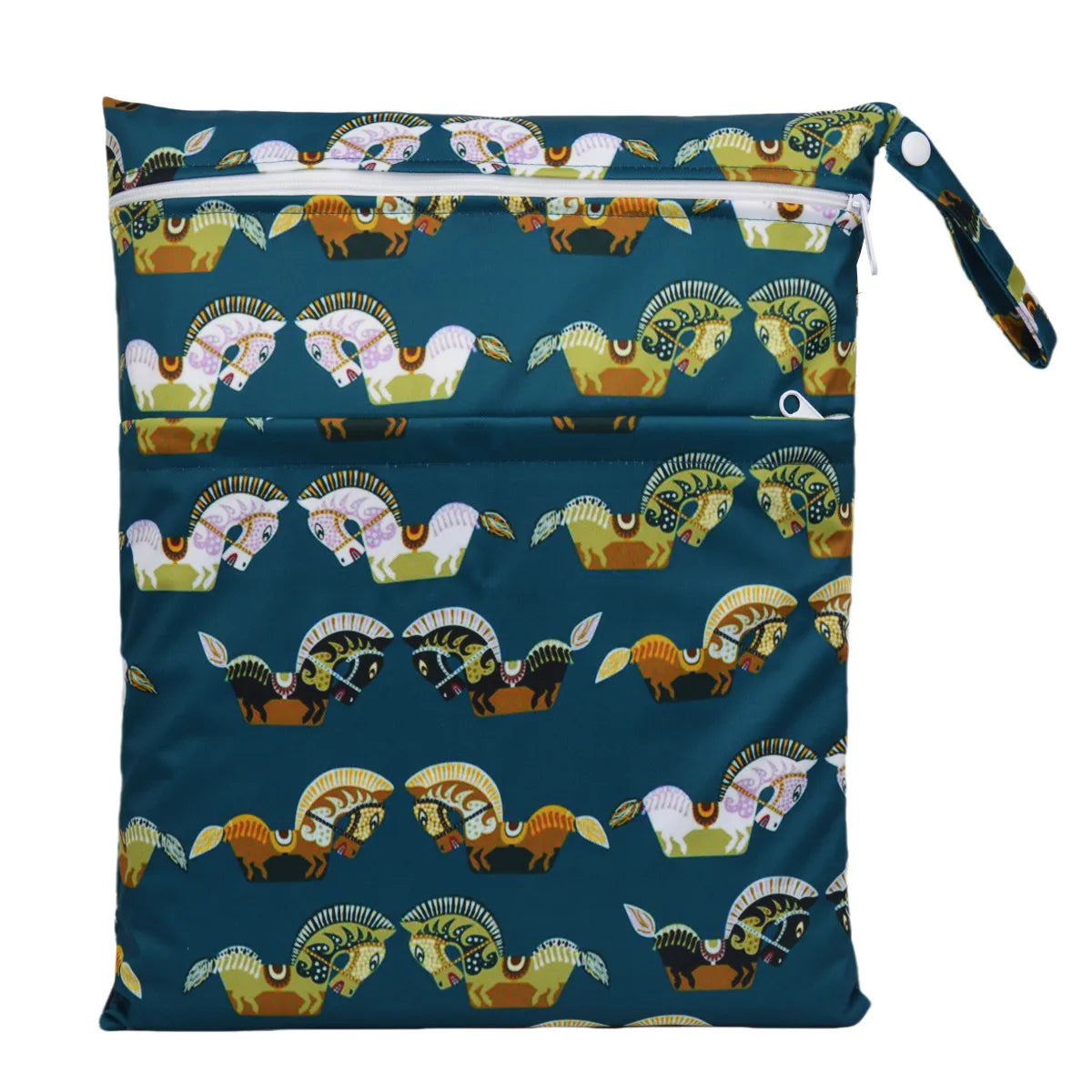 [Sigzagor]1 Wet Dry Bag Diaper Bag Nappy Bag Insert Two Zippered Baby Waterproof Reusable Skull Jack Skeleton 100 Designs