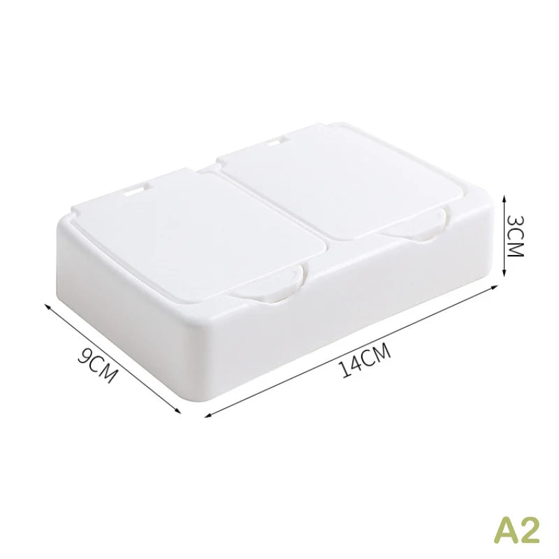 1PC Mini Pop-up Window With Lid White Small Item Storage Box Desktop Organizer Large Capacity Postcards Stickers Package Holder