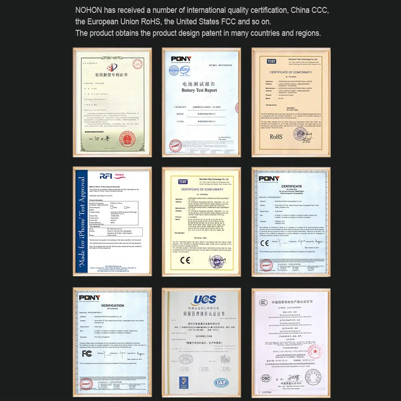 NOHON Battery For Samsung Galaxy S8 S9 Plus S10e S10 S20 Ultra S21 FE S10x Note 10 Plus 8 S7 Edge S6 S5 A50 A30 A30S Batteries