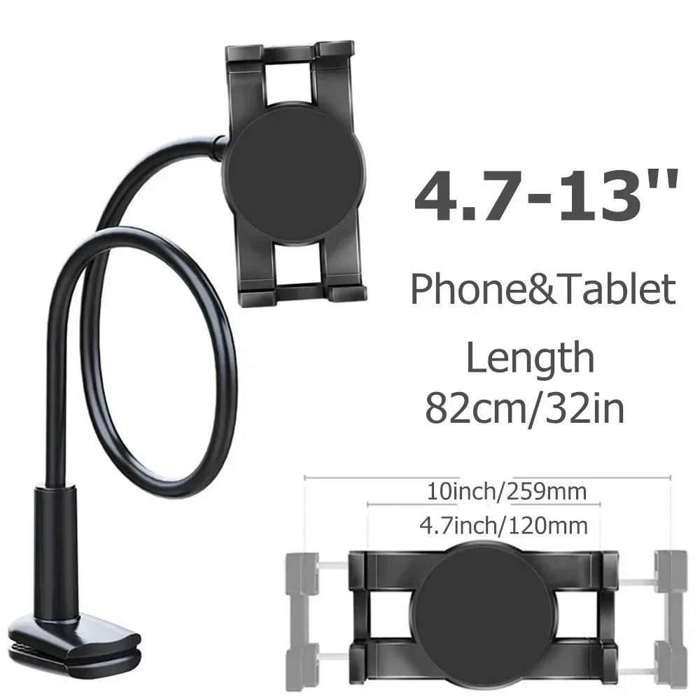 Desktop Phone Tablet Stands 130cm Tablet Holder Adjustable Mount For Tablet 4.0 To 11 inch Bed Tablet PC Stand Metal Support