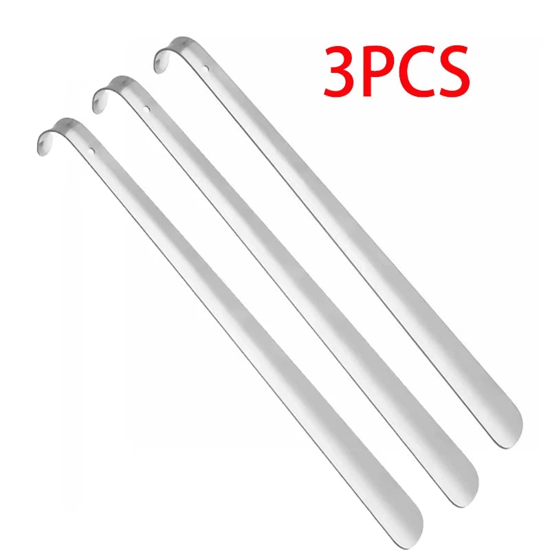 Stainless Steel Shoe Horns Long Handle Home Professional Shoehorn Metal Shoe Extractor Shoe Remover Lifter Pull Tools 52CM