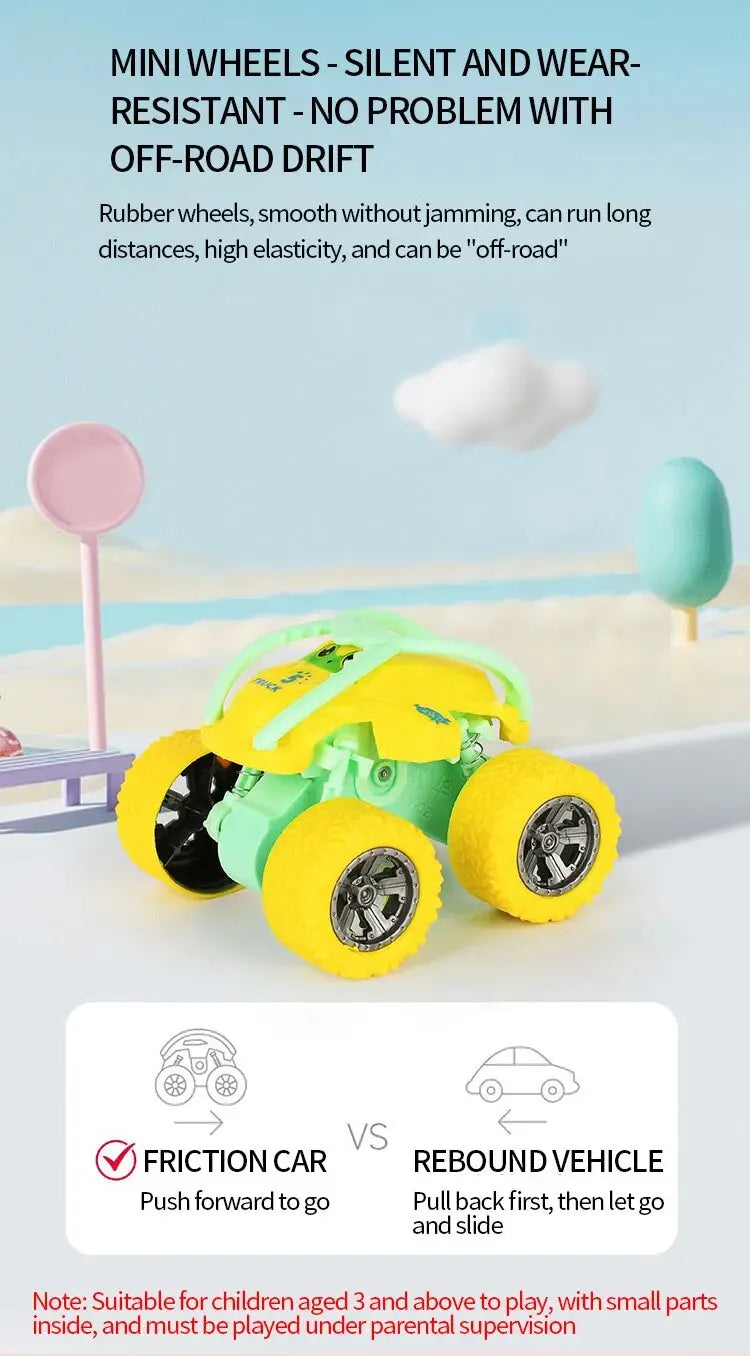Four Wheel Drive Inertia Push-pull Toy Car-Suitable for Halloween, Christmas, Thanksgiving Gifts