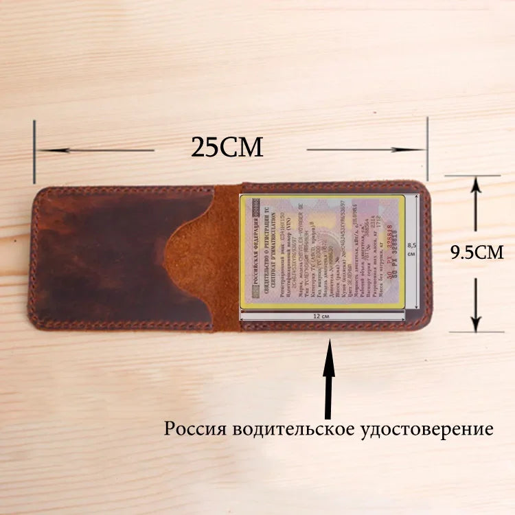 Handwork Genuine Leather Russia Cover for driver's license  Car Auto Documents Drivers License Wallet Driving License Cover