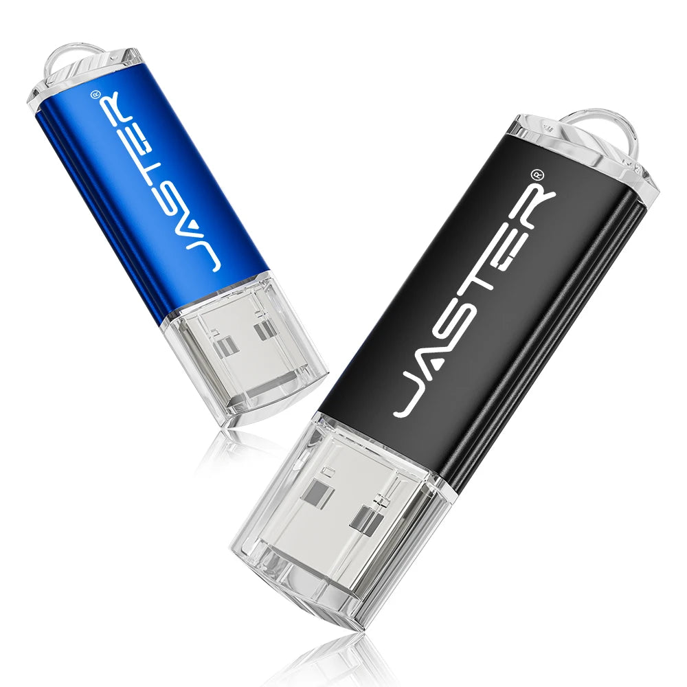 New Portable USB Flash Drives Free Custom Logo Metal Pen Drive With Key Chain Memory Stick 64GB/32GB/16GB/8GB/4GB Pendrive U Di