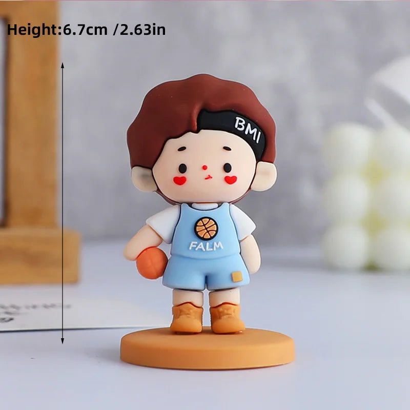 Valentine's Day Casual Wear Boys Girls Cake Decoration Cartoon Personality Couple Confession Doll for Birthday Cake Toppers