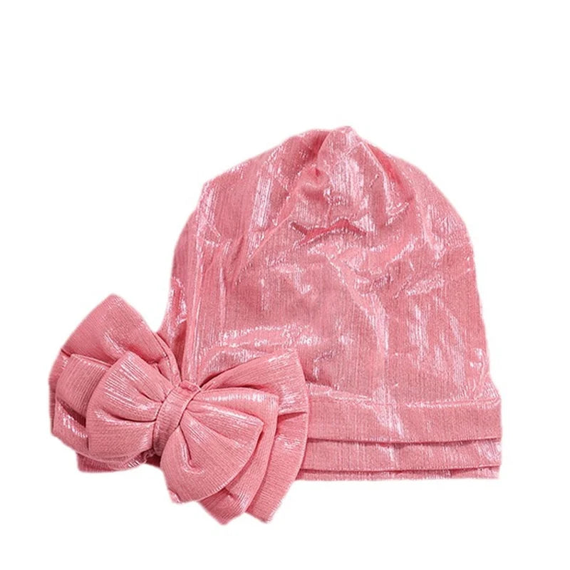 Elastic Bow Turban Caps for Women Muslim Headscarf Hat African Head Wraps Muslim Headwear Headwrap Bonnet Female Turbante Mujer