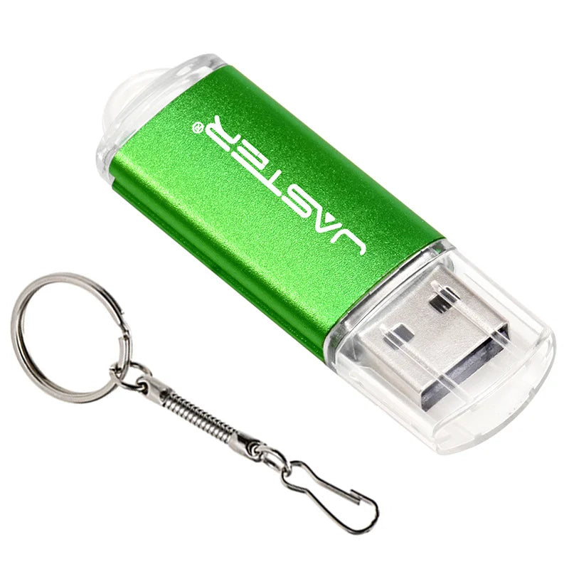 New Portable USB Flash Drives Free Custom Logo Metal Pen Drive With Key Chain Memory Stick 64GB/32GB/16GB/8GB/4GB Pendrive U Di