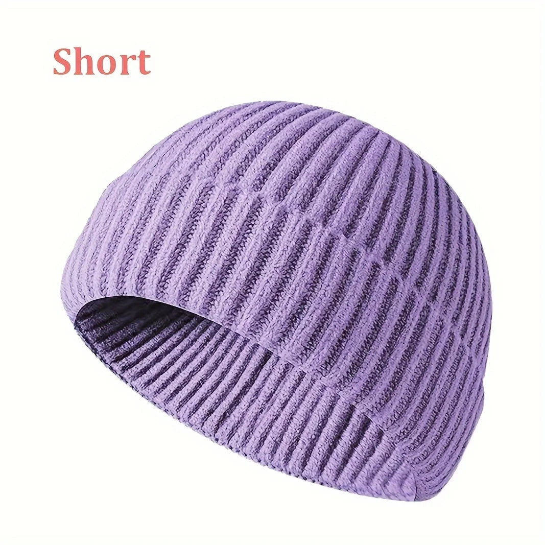 Winter Hats for Men Beanies Skullies Solid Color Short Men's Hat Skullcaps Women's Winter Hat Beanies Knitted Gorros