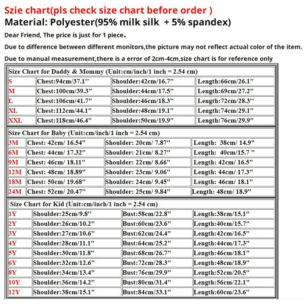 Christmas Family Matching Outfit T-shirt Xmas Party Gift It's The Most Wonderful Time of The Year Print Cute T Shirt Family Look