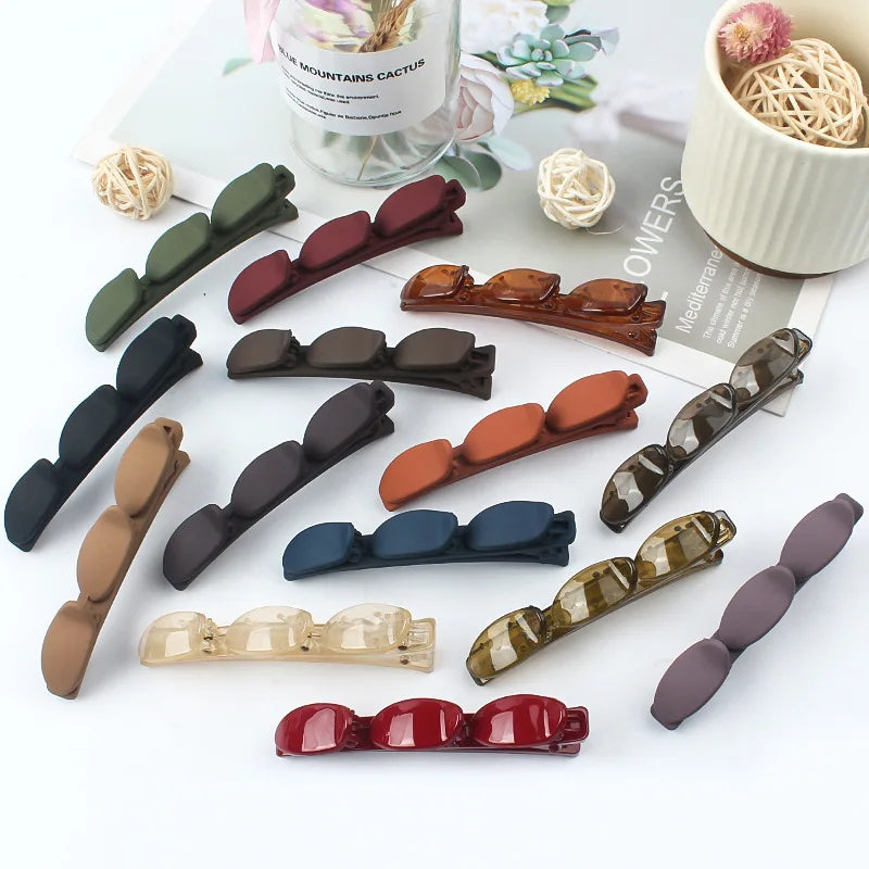 Plastic Edge Clip Hairpin Accessories Plus Size 9CM Fish Beak Hair Clip Multiple Styles Seamless Clip Girls Hair Accessoires