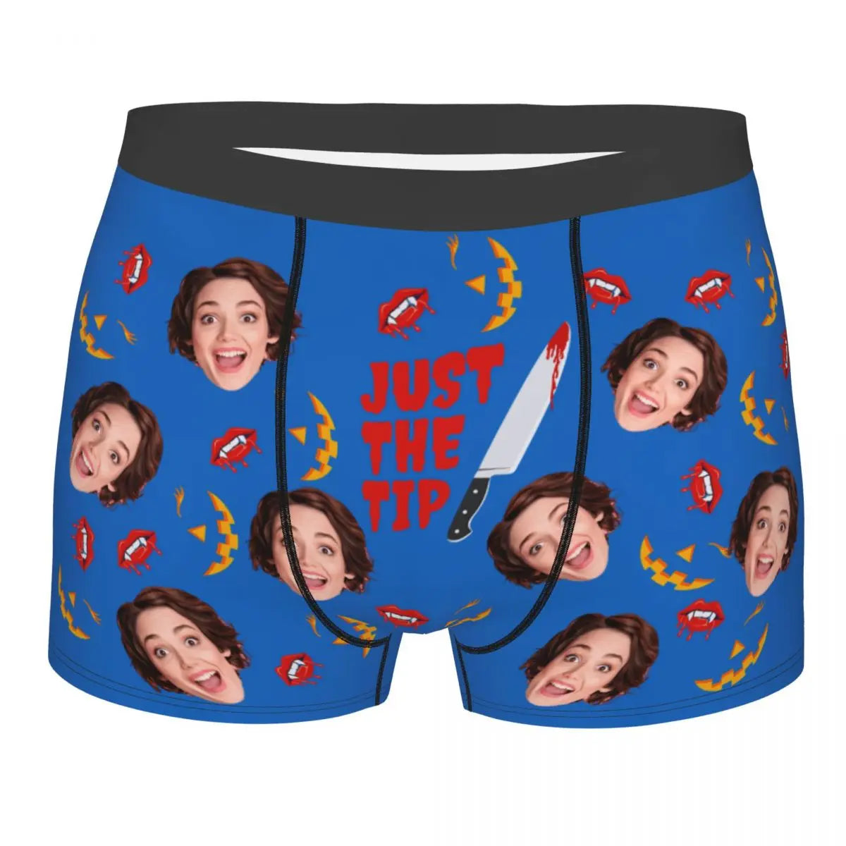 Valentine's Day Men's Personalized Face Photo Custom Underwear Design Your Own Boxer Briefs Panties Underpants For Husband