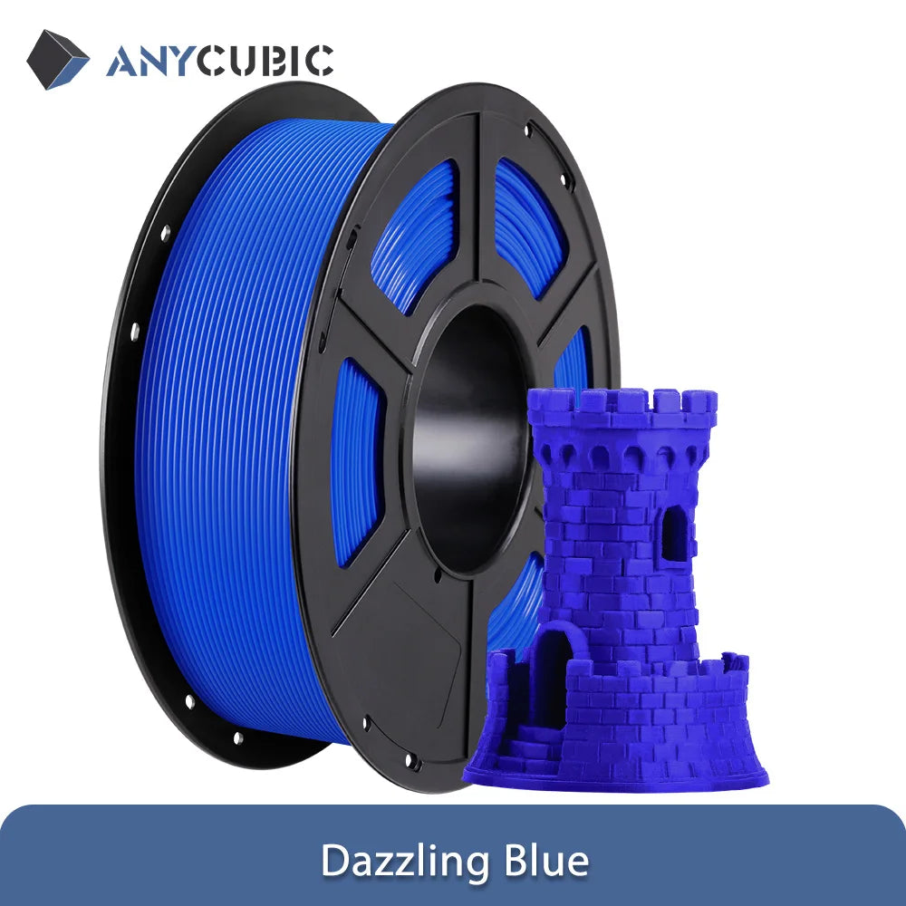 ANYCUBIC 3D Printer Multicolor Filament PLA 1.75mm 1kg/Roll Plastic Rubber Consumables Material For FDM 3D Printer Kobra 2 Pro
