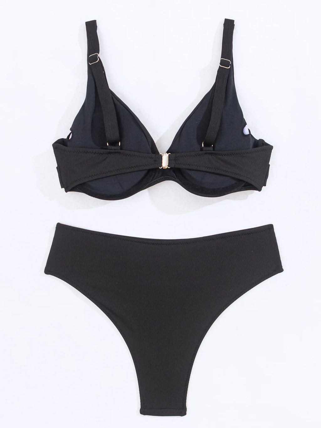 Sexy Bikini Set Women's Swimsuit 2025 Swimwear Woman Two-Piece Swimsuit Solid Bathing Suit Beach Swimming Suit Vacation Monokini