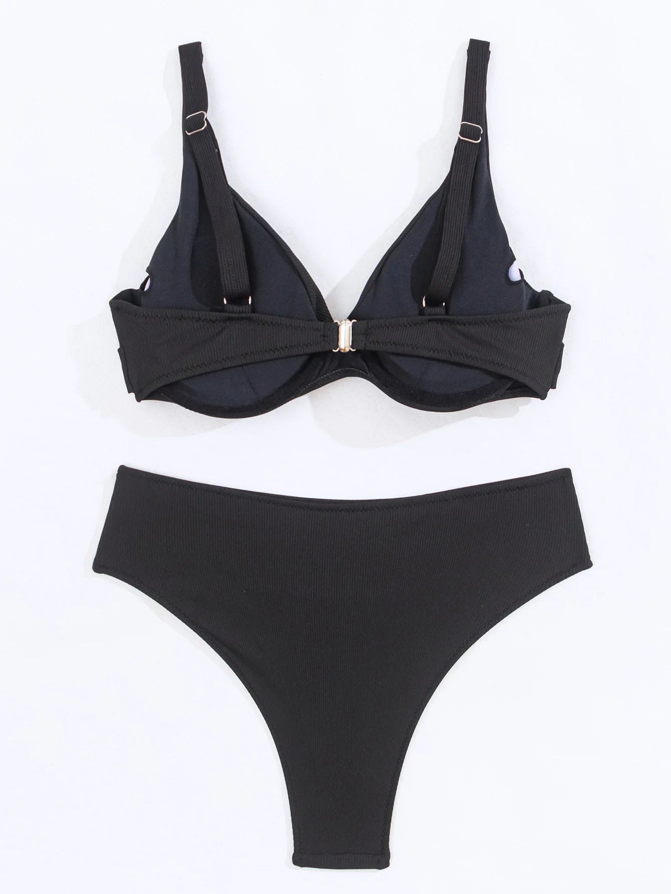 Sexy Bikini Set Women's Swimsuit 2025 Swimwear Woman Two-Piece Swimsuit Solid Bathing Suit Beach Swimming Suit Vacation Monokini