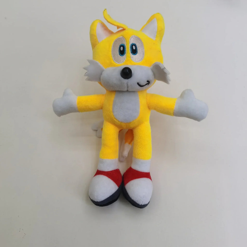 20cm Sonic Plush Doll keychain Toys Cartoon PP Cotton Black Blue Shadow Hedgehog Soft Stuffed pendant Home Decoration kids Gift