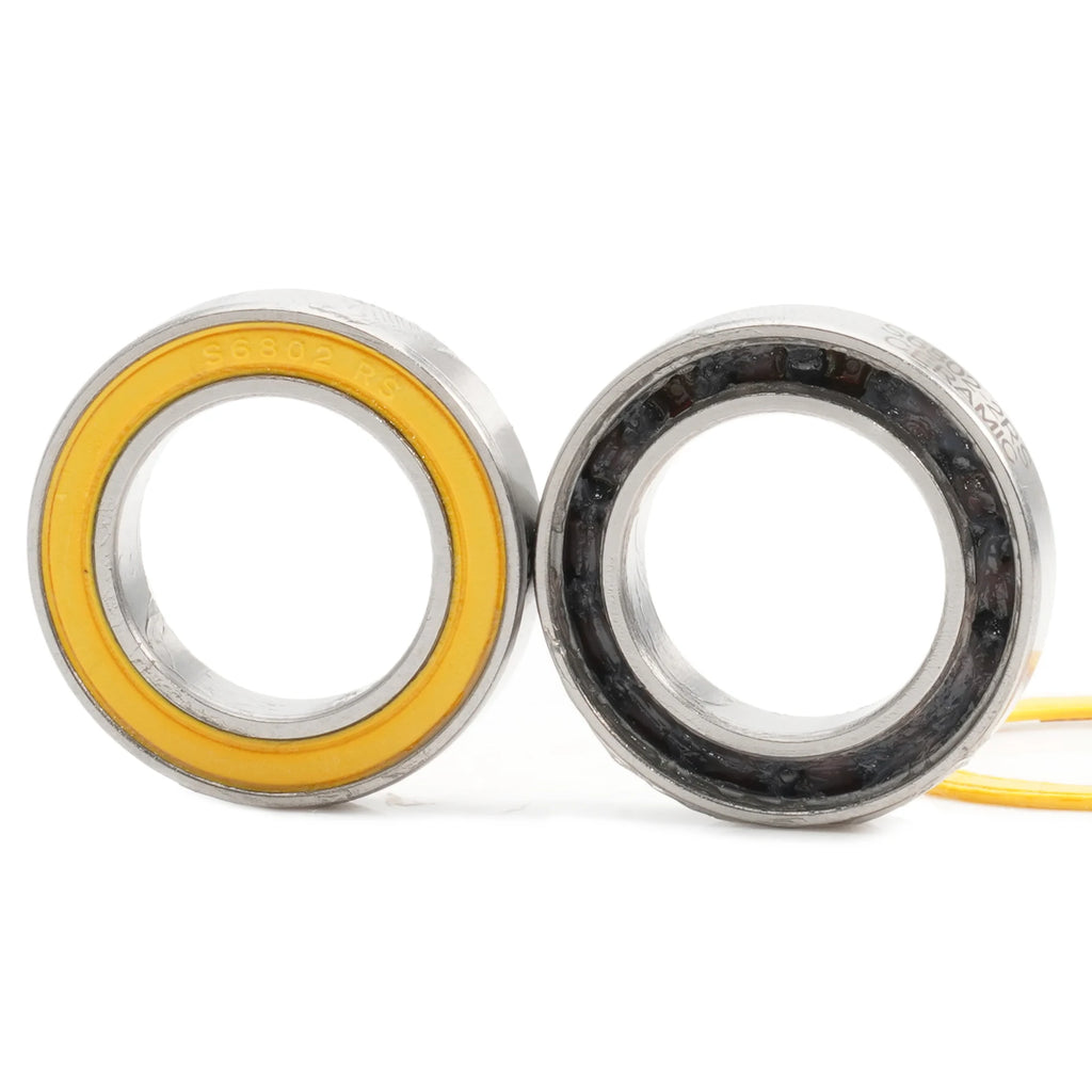 6802-2RS Stainless Bearing 15*24*5 mm ( 1 PC ) ABEC-3 6802 RS Bicycle Hub Front Rear Hubs Wheel 15 24 5 Ceramic Balls Bearings