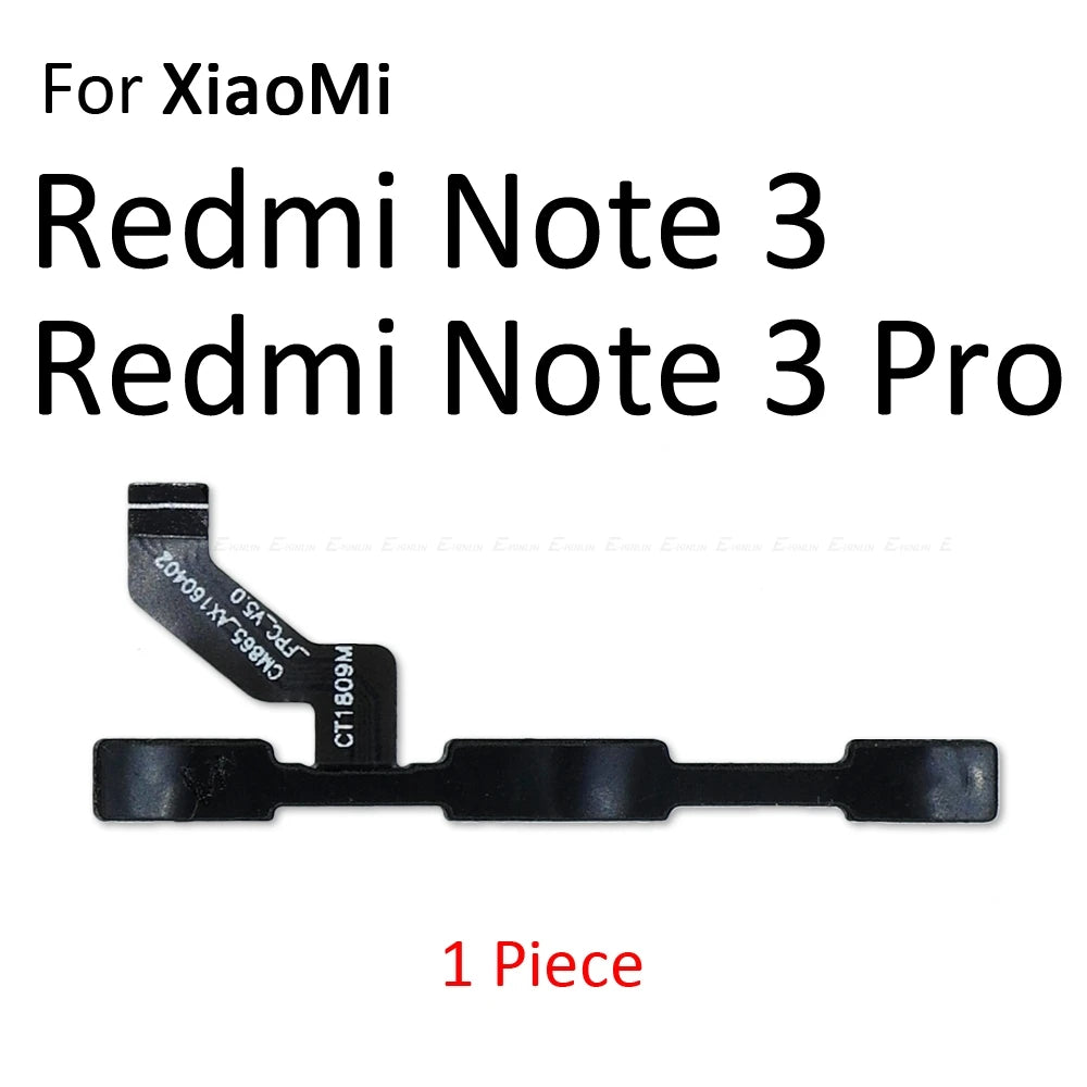 For Xiaomi Redmi 3X 3 3S 4A 5 Plus Note 5 5A 2 4 3 Pro Special Edition 4X Global Power Switch On Off Volume Button Flex Cable
