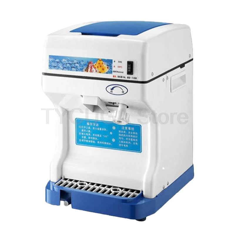 Automatic Commercial Ice Shaver Machine Electric Cube Ice Crusher For Snow Ice Smoothie Milk Tea Hot Pot Restaurant Dessert Shop