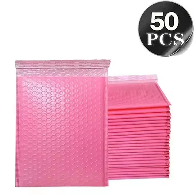 50 Pieces of Self Seal White Bubble Mailing Envelopes with Bubble Padding Designed for Shipping and Packaging Protecting