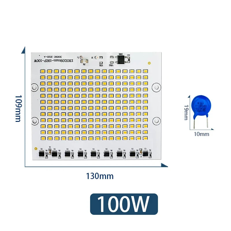 LED Lamp Chip SMD2835 Light Beads AC 220V 230V 240V 10W 20W 30W 50W 100W DIY For Outdoor Floodlight Cold White Warm White