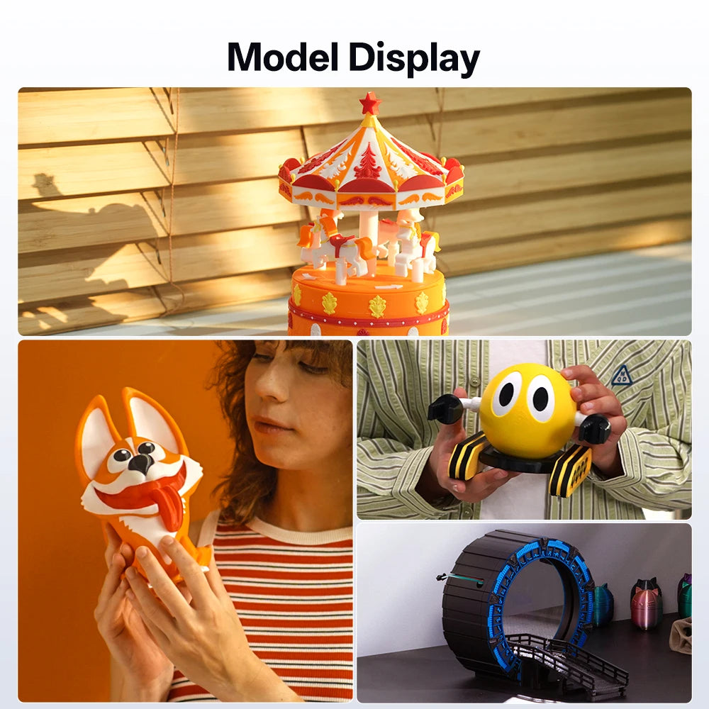 ANYCUBIC 3D Printer Multicolor Filament PLA 1.75mm 1kg/Roll Plastic Rubber Consumables Material For FDM 3D Printer Kobra 2 Pro