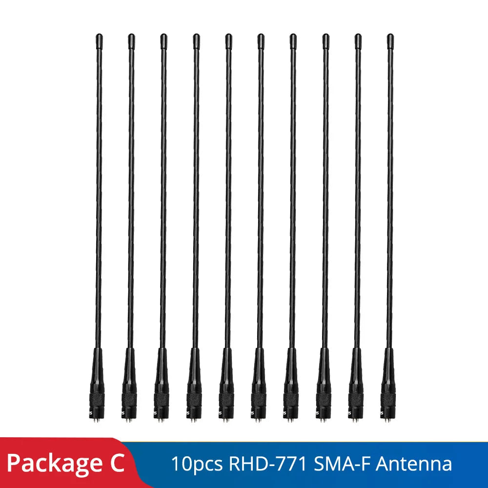 Retevis RHD-771 RT5R Walkie-Talkie Antenna SMA-F RHD-771 VHF UHF Dual Band for Baofeng UV 5R 144/430Mhz Quansheng UV K5 UV K6