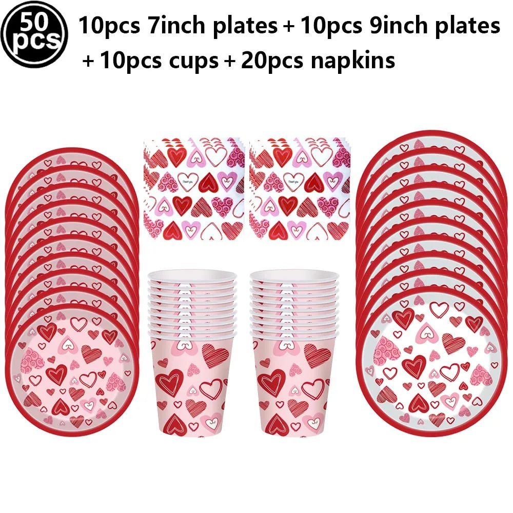 Valentine's Day Red Silver Love Sequin For Girls Couple Confession Gifts  Wedding Festival  Table Confetti Decoration Supplies