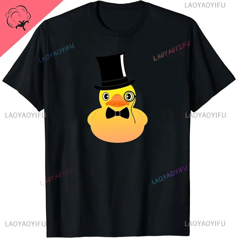 Cute Rubber Duck Lover Bird Quack Duckies Funny Ducky T-Shirt T  Fashion Men Tops Shirts Casual High Quality Cotton Cotton Shirt