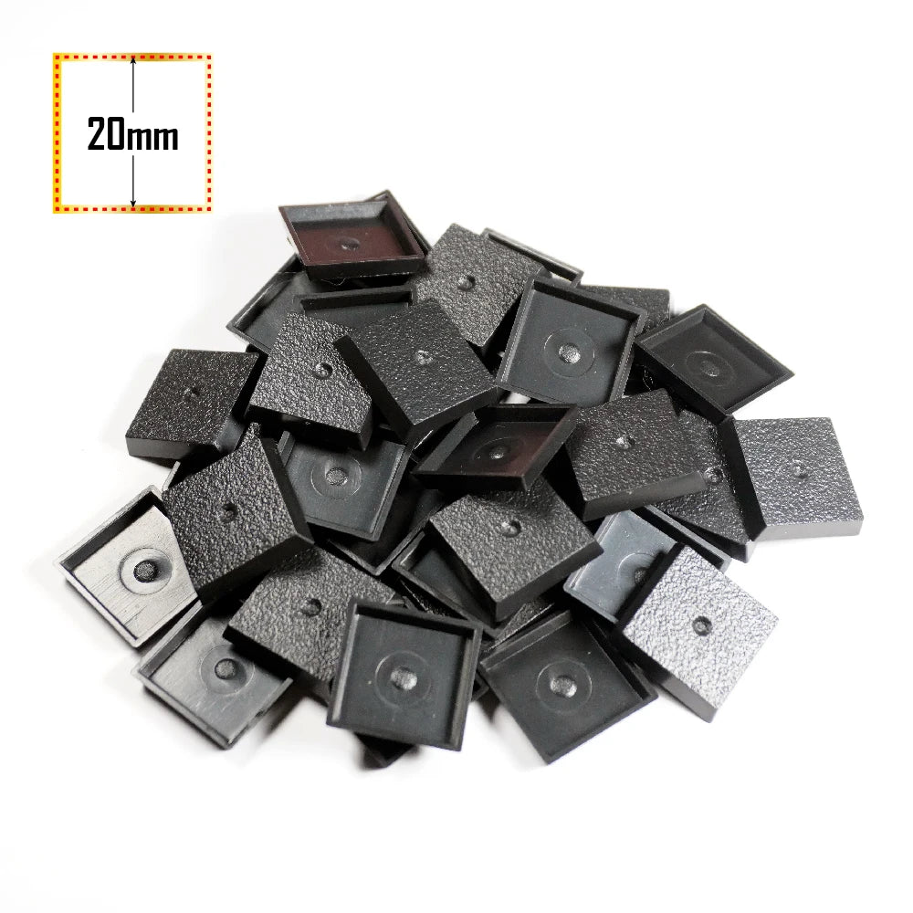 20mm Square Bases Made From Plastic for Table Games Bases for WH