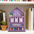 Custom Name Wooden Book Read This Year Counter Reading Challenge Tracker Bookshelf Decoration Bookish Gift for Bookworm Readers