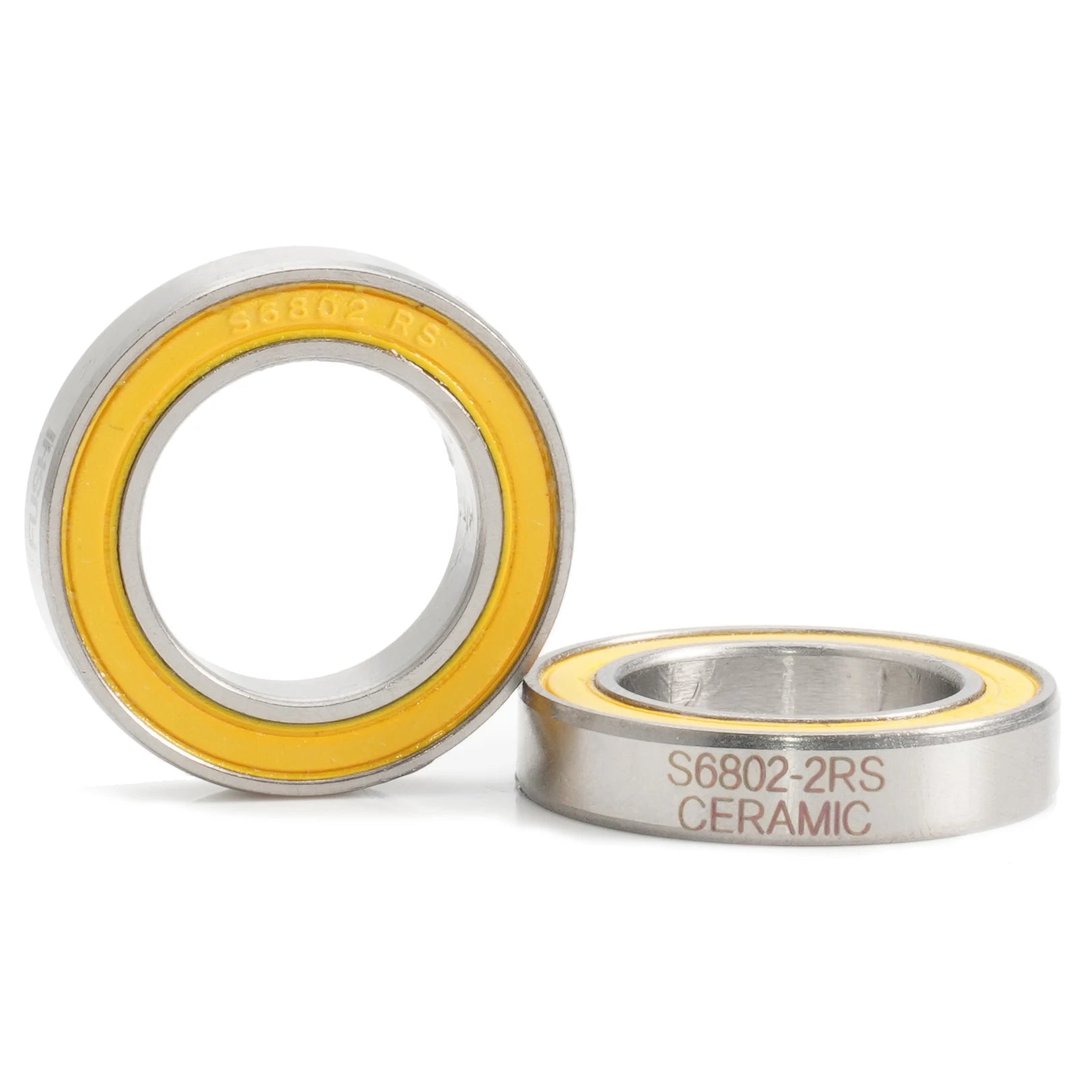 6802-2RS Stainless Bearing 15*24*5 mm ( 1 PC ) ABEC-3 6802 RS Bicycle Hub Front Rear Hubs Wheel 15 24 5 Ceramic Balls Bearings