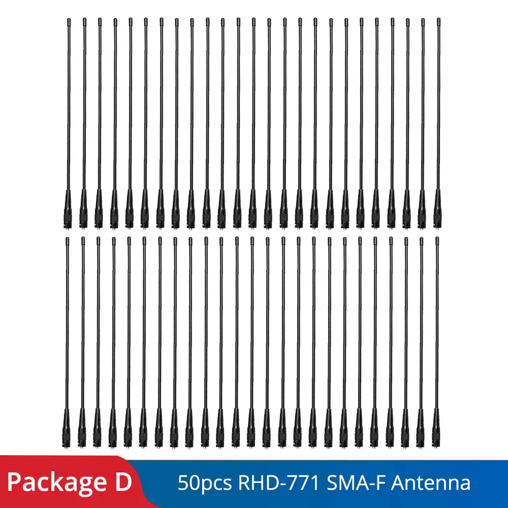 Retevis RHD-771 RT5R Walkie-Talkie Antenna SMA-F RHD-771 VHF UHF Dual Band for Baofeng UV 5R 144/430Mhz Quansheng UV K5 UV K6