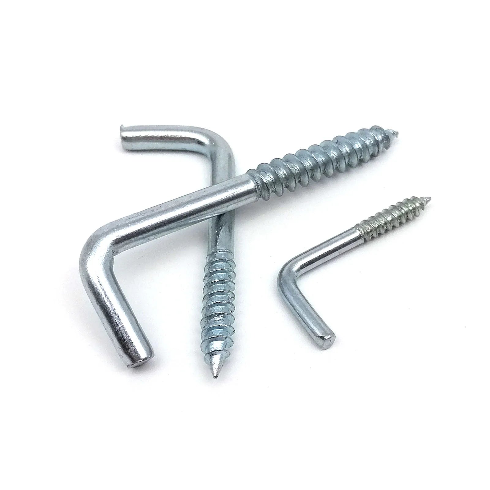 25pcs Picture Photo Frame Lamp Light Cabinet Tool Plant Curtain Wire Eyebolt Eyescrew Eye Screw in Spiral Hanger L Cup Hook