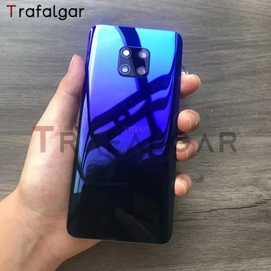Glass Back Cover For Huawei Mate 20 Pro Battery Door Panel Rear Housing Case With Camera Lens Replacement+Adhesive Sticker