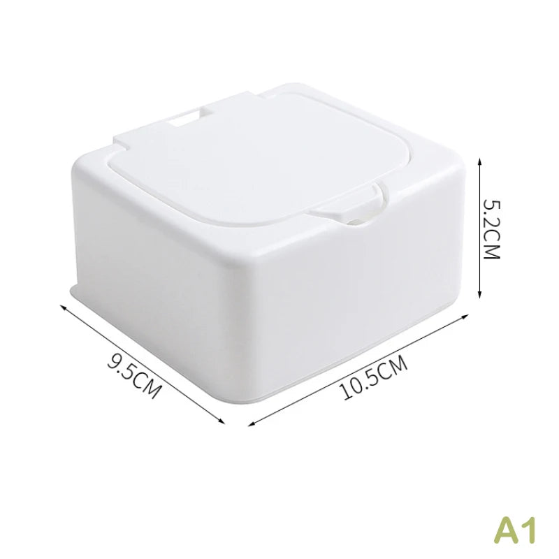 1PC Mini Pop-up Window With Lid White Small Item Storage Box Desktop Organizer Large Capacity Postcards Stickers Package Holder