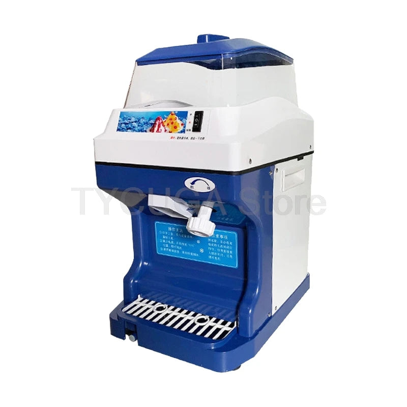 Automatic Commercial Ice Shaver Machine Electric Cube Ice Crusher For Snow Ice Smoothie Milk Tea Hot Pot Restaurant Dessert Shop