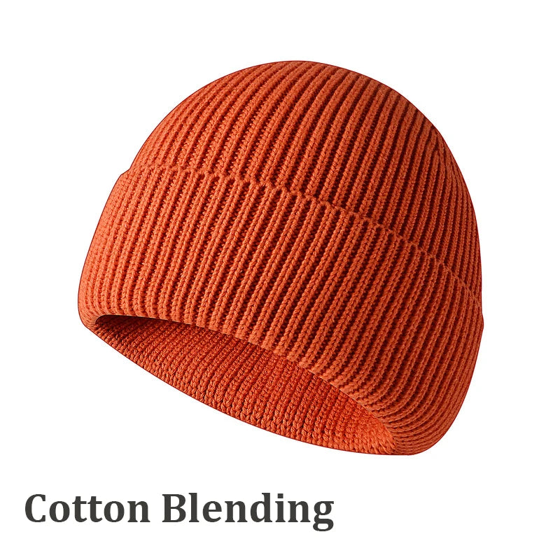Winter Hats for Men Beanies Skullies Solid Color Short Men's Hat Skullcaps Women's Winter Hat Beanies Knitted Gorros