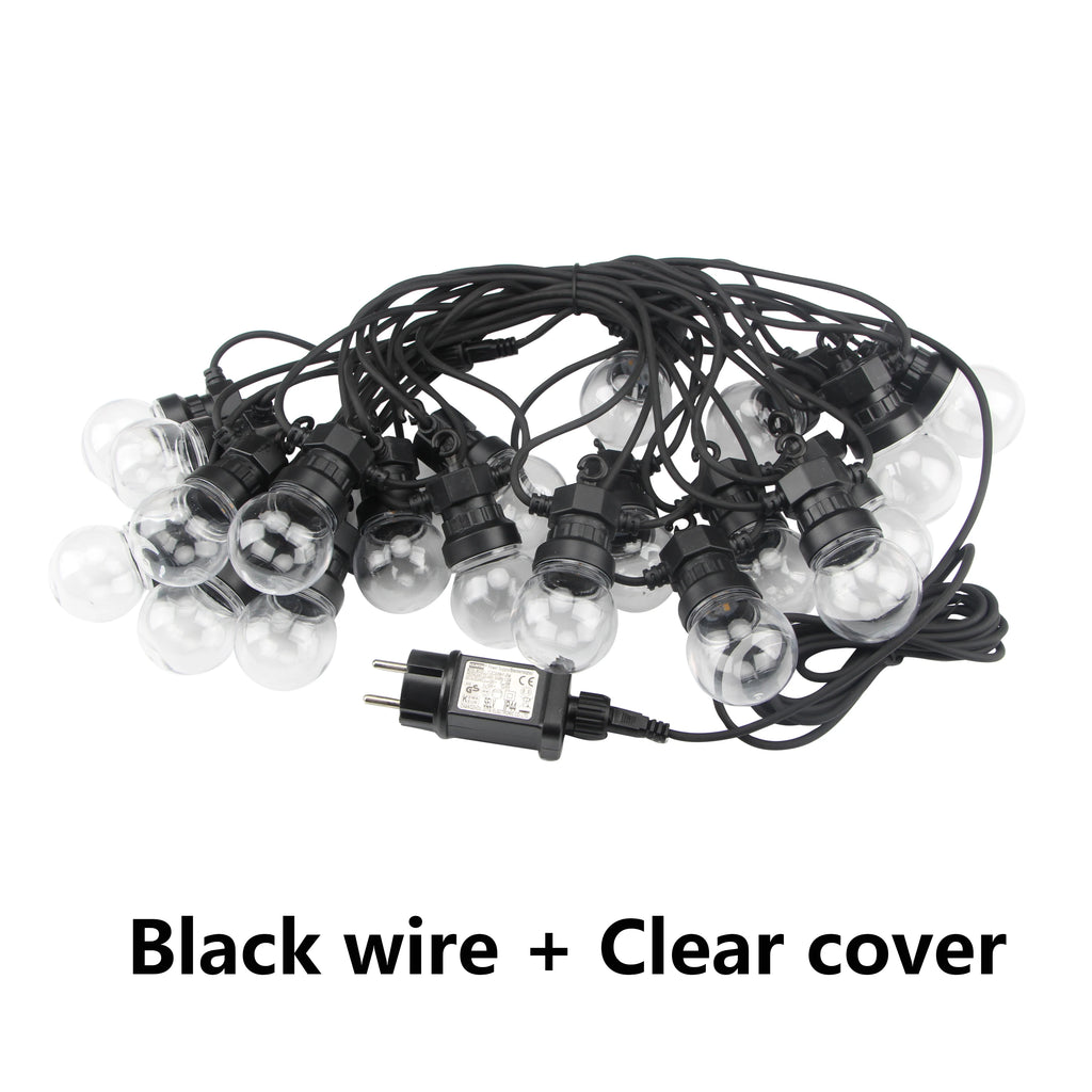 8M/24M Led String Lights Festoon Christmas Fairy Globe G50 Outdoor Waterproof For Wedding Garden Party Patio Street Decoration