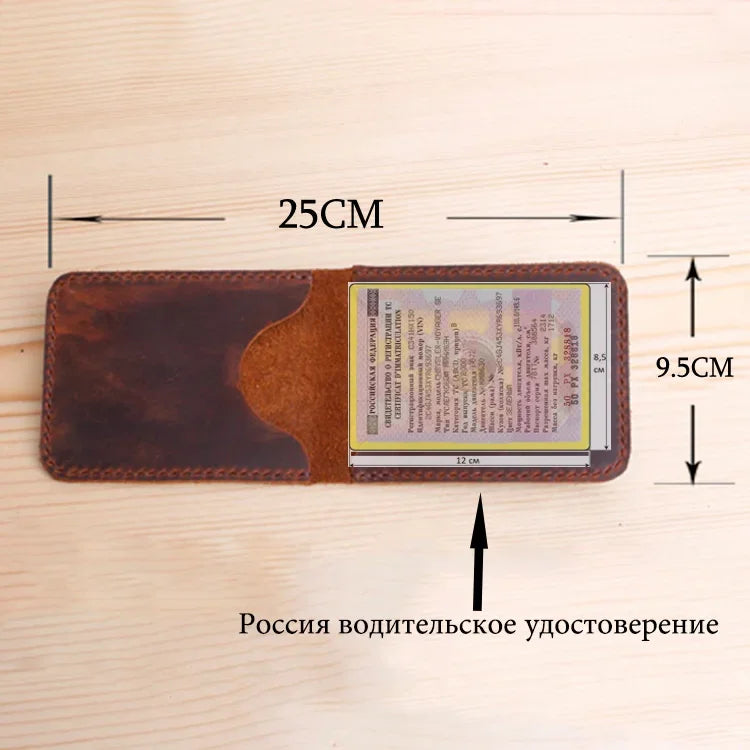 Handwork Genuine Leather Russia Cover for driver's license  Car Auto Documents Drivers License Wallet Driving License Cover